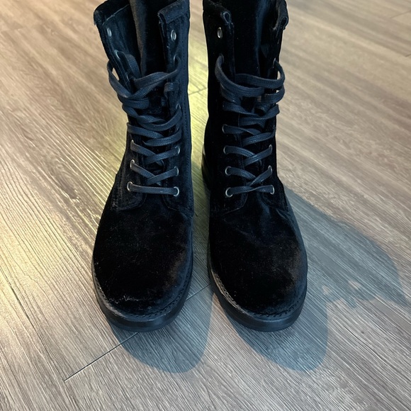 Frye Black Suede Ankle Boots - Picture 3 of 6